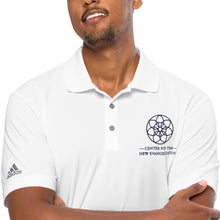 Load image into Gallery viewer, White CNE Logo Adidas Performance Polo
