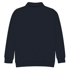 Navy Unisex fleece pullover