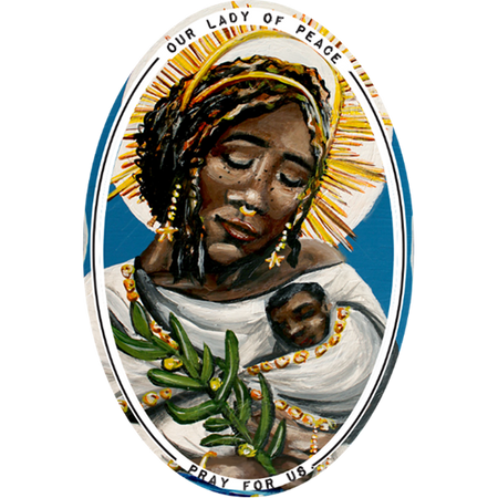 Our Lady of Peace/Fatima 2 x 3 Sticker